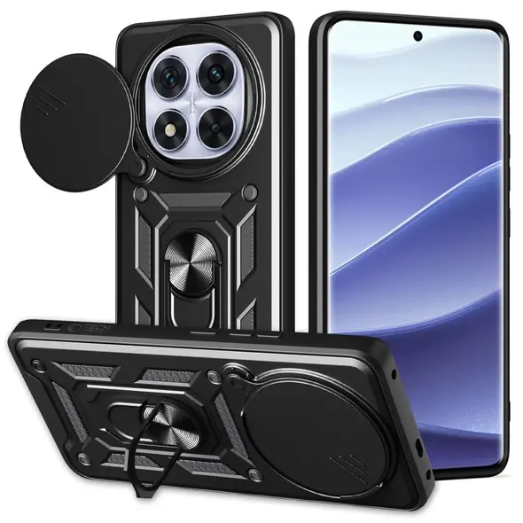 Etui Tech-Protect Camshield Pro Xiaomi Redmi Note 14 Pro+ Plus 5G Matte Black