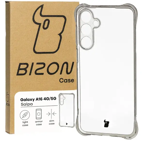 Elastyczne etui Bizon Case Salpa do Samsung Galaxy A16 4G/5G przezroczyste