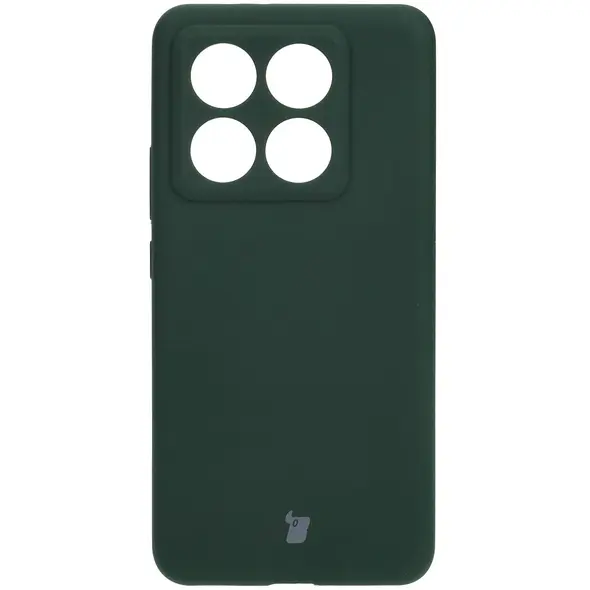 Silikonowe etui Bizon Soft Case do Xiaomi 14T Pro ciemnozielone