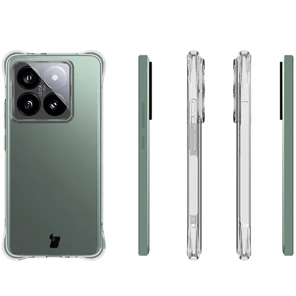 Elastyczne etui Bizon Case Salpa do Xiaomi 14T Pro przezroczyste