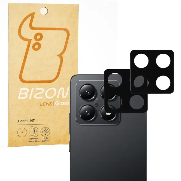 Szkło na aparat Bizon Glass Lens do Xiaomi 14T [2 PACK]
