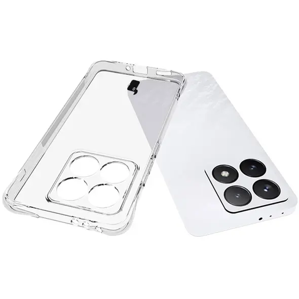Etui + 2x szkło na ekran Bizon Case Clear Pack do Xiaomi 14T przezroczyste
