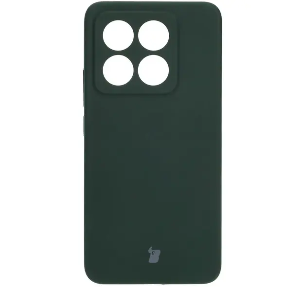 Silikonowe etui Bizon Soft Case do Xiaomi 14T ciemnozielone