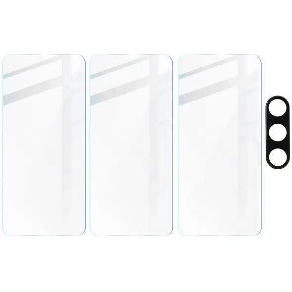 3x Szkło na ekran + szkło na aparat Bizon Clear do Samsung Galaxy A16 4G/5G