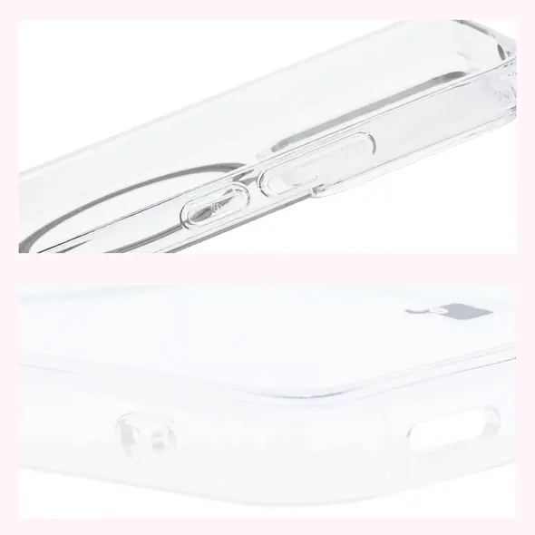 Etui z pierścieniem magnetycznym Bizon Case CrystalO do Xiaomi 14T przezroczyste