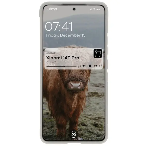 Pancerne etui Bizon Case Tur do Xiaomi 14T Pro jasnoszare