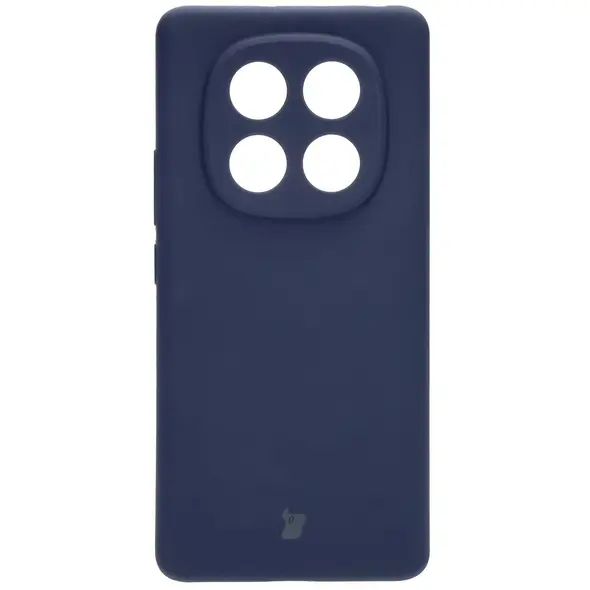 Silikonowe etui Bizon Soft Case do Xiaomi Redmi Note 14 Pro 4G ciemnoniebieskie