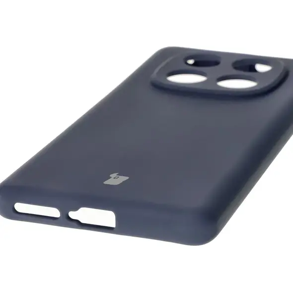 Silikonowe etui Bizon Soft Case do Xiaomi Redmi Note 14 Pro 4G ciemnoniebieskie