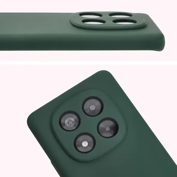 Silikonowe etui Bizon Soft Case do Xiaomi Redmi Note 14 Pro 4G ciemnozielone