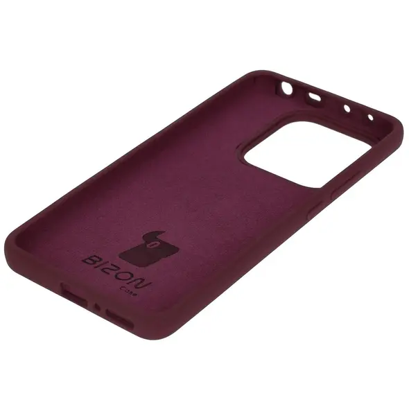 Silikonowe etui Bizon Soft Case do Xiaomi Redmi Note 14 5G ciemnofioletowe