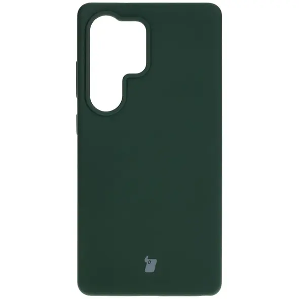 Silikonowe etui Bizon Soft Case do Samsung Galaxy S25 Ultra ciemnozielone