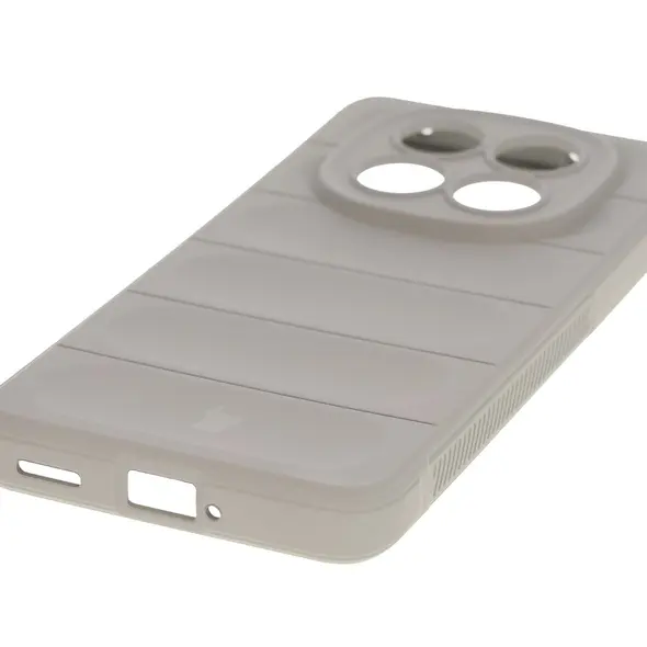 Pancerne etui Bizon Case Tur do Xiaomi Redmi Note 14 Pro Plus 5G jasnoszare