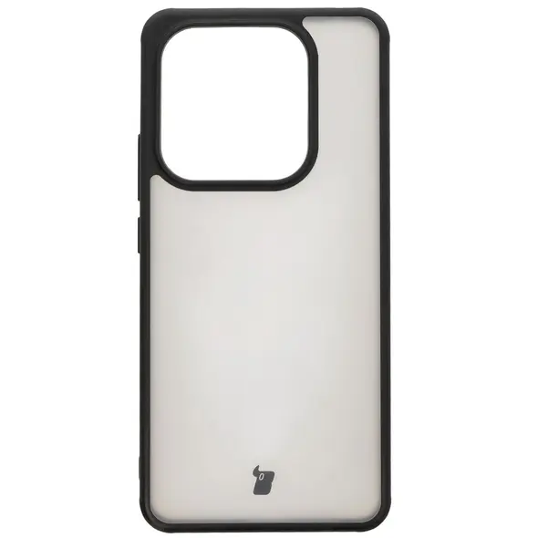 Etui Bizon Case Angelo do Xiaomi Redmi Note 14 5G przydymione z czarną ramką