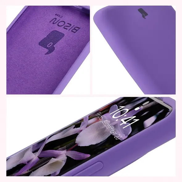 Silikonowe etui Bizon Soft Case do Xiaomi Redmi Note 14 Pro 4G fioletowe