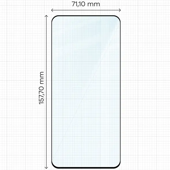 Szkło hartowane Bizon Glass Edge 2 do Xiaomi Redmi Note 14 4G / 5G czarna ramka