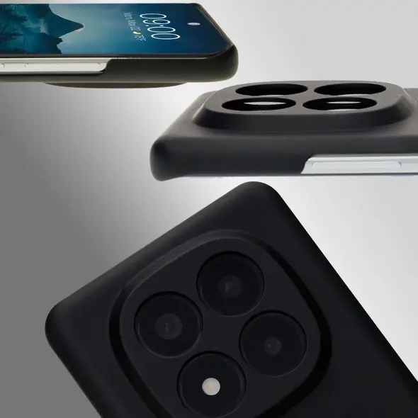 Etui Bizon Case Łupka do Xiaomi Redmi Note 14 Pro+ Plus 5G czarne