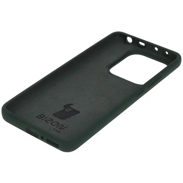 Silikonowe etui Bizon Soft Case do Xiaomi Redmi Note 14 5G ciemnozielone