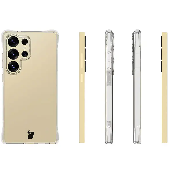 Elastyczne etui Bizon Case Salpa do Samsung Galaxy S25 Ultra przezroczyste