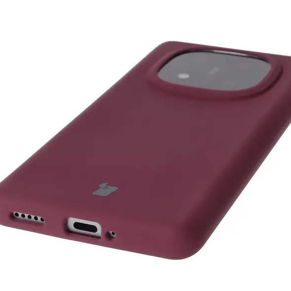Silikonowe etui Bizon Soft Case do Xiaomi Redmi Note 14 Pro Plus 5G ciemnofioletowe