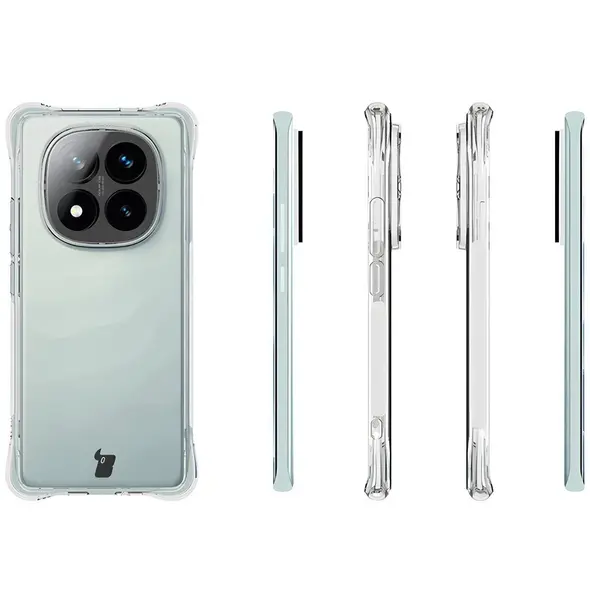 Etui + 2x folia na ekran Bizon Case Clear Pack do Xiaomi Redmi Note 14 Pro+ Plus 5G