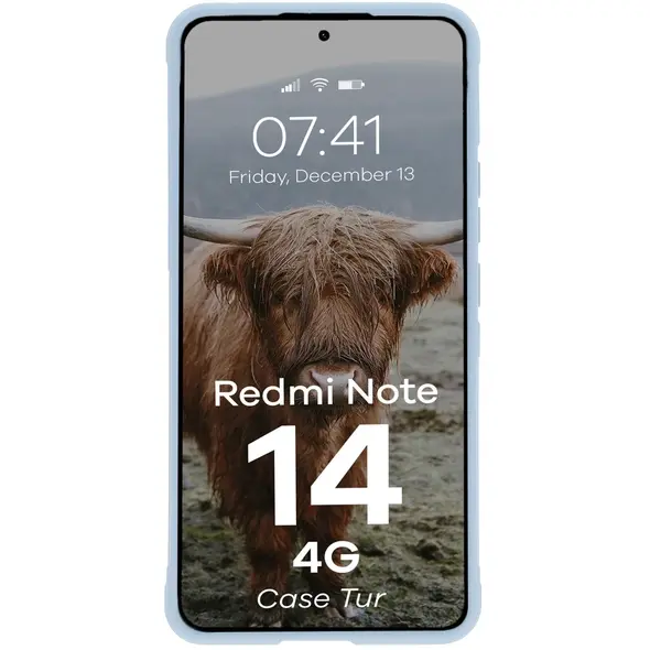 Pancerne etui Bizon Case Tur do Xiaomi Redmi Note 14 4G jasnoniebieskie