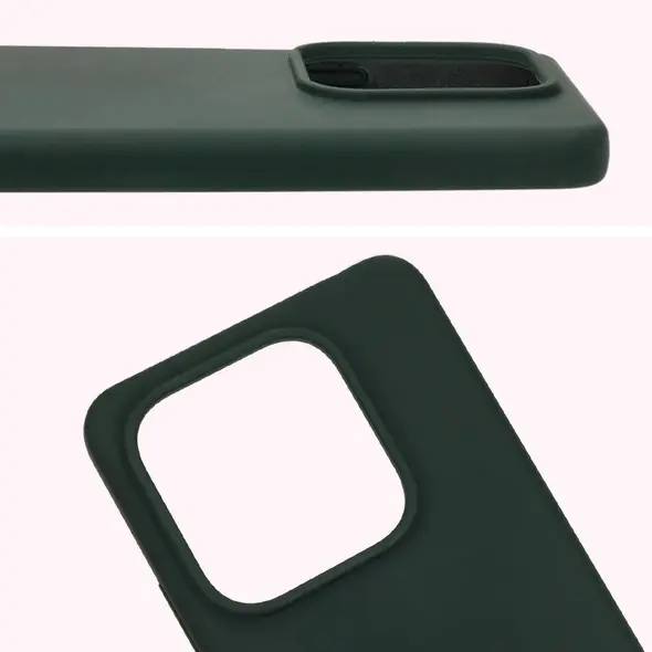 Silikonowe etui Bizon Soft Case do Xiaomi Redmi Note 14 5G ciemnozielone