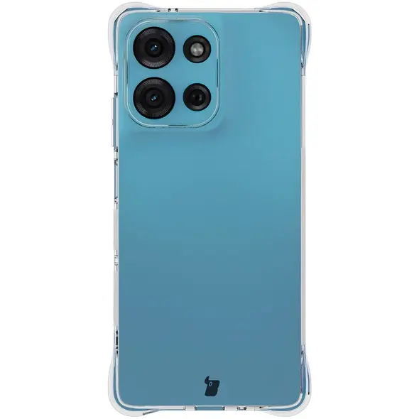 Etui + 2x folia na ekran Bizon Case Clear Pack do Motorola Moto G75 5G