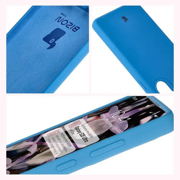 Silikonowe etui Bizon Soft Case do Samsung Galaxy S25 Ultra ciemnoniebieskie