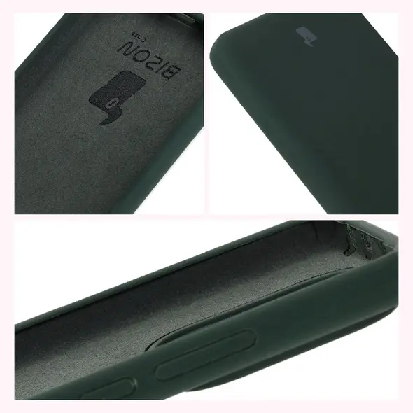 Silikonowe etui Bizon Soft Case do Xiaomi Redmi Note 14 5G ciemnozielone