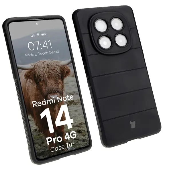 Pancerne etui Bizon Case Tur do Xiaomi Redmi Note 14 Pro 4G czarne