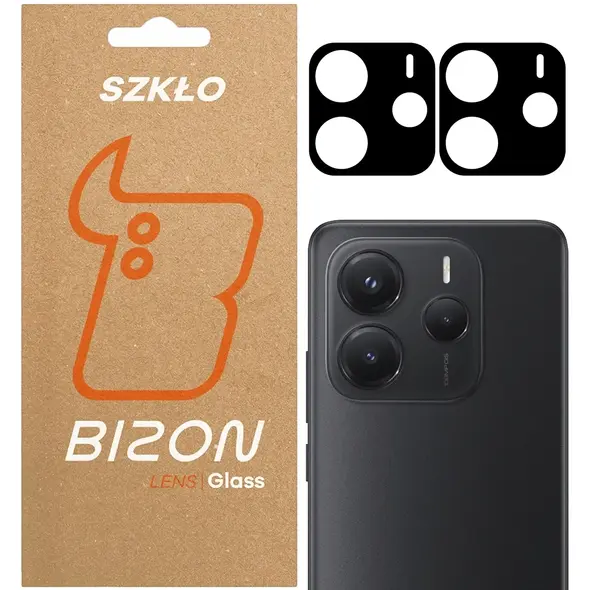 Szkło na aparat Bizon Glass Lens do Xiaomi Redmi Note 14 5G [2 PACK]