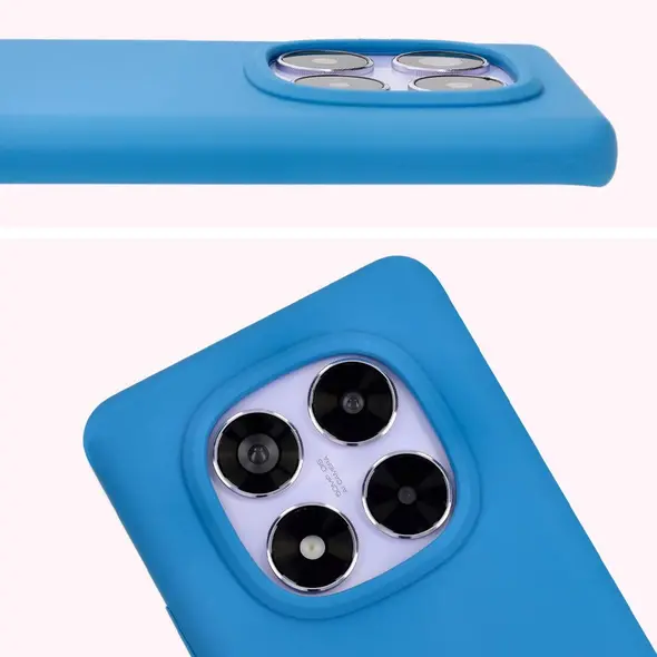 Silikonowe etui Bizon Soft Case do Xiaomi Redmi Note 14 Pro 5G / Poco X7 niebieskie