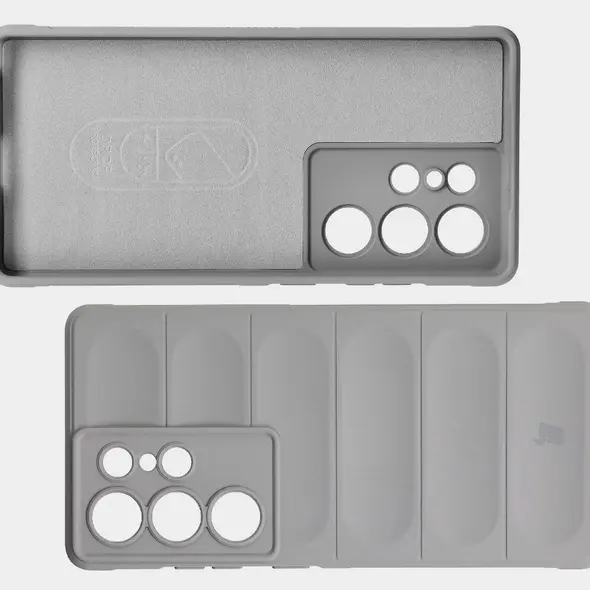 Pancerne etui Bizon Case Tur do Samsung Galaxy S25 Ultra jasnoszare