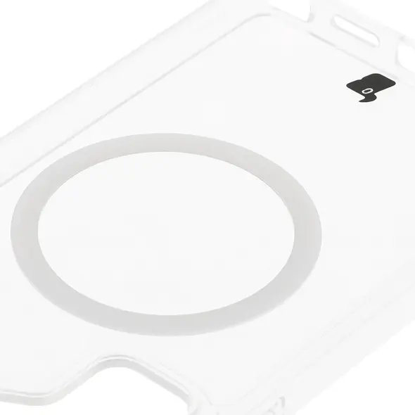 Etui z pierścieniem magnetycznym Bizon Case CrystalO do Samsung Galaxy S25 Ultra przezroczyste