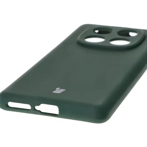 Silikonowe etui Bizon Soft Case do Xiaomi Redmi Note 14 Pro 4G ciemnozielone