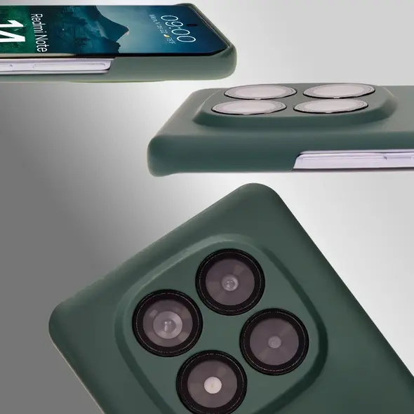 Etui Bizon Case Łupka do Xiaomi Redmi Note 14 Pro 5G zielone