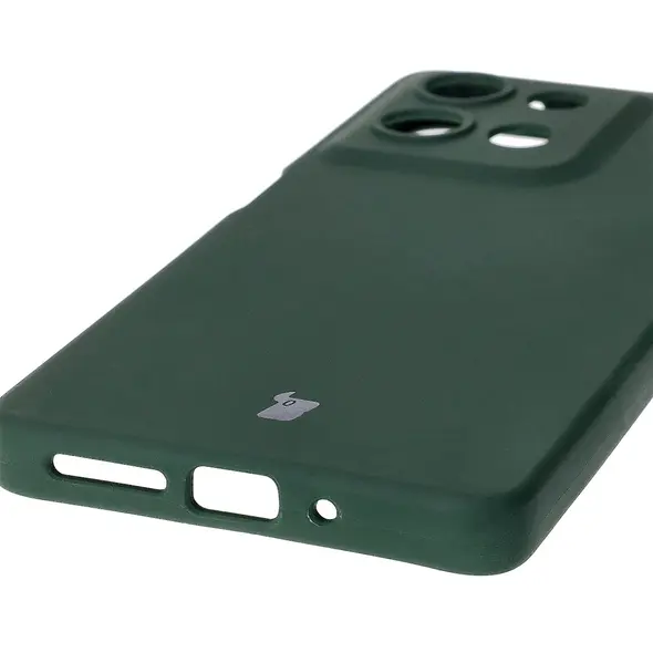 Silikonowe etui Bizon Soft Case do Motorola Moto G75 5G ciemnozielone