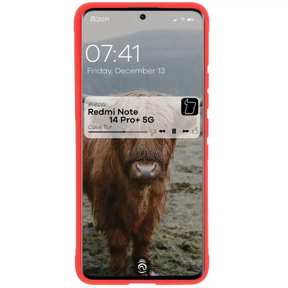 Pancerne etui Bizon Case Tur do Xiaomi Redmi Note 14 Pro Plus 5G czerwone