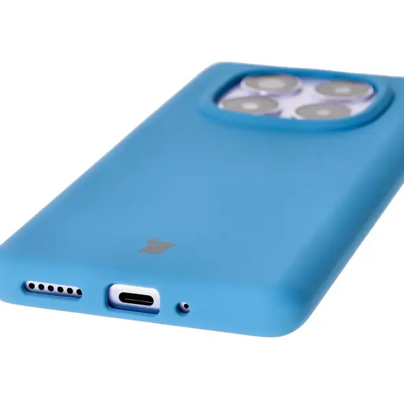 Silikonowe etui Bizon Soft Case do Xiaomi Redmi Note 14 Pro 5G / Poco X7 niebieskie