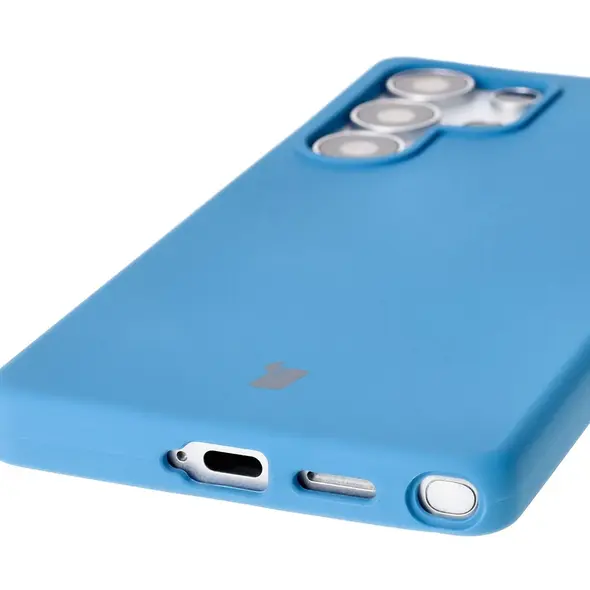 Silikonowe etui Bizon Soft Case do Samsung Galaxy S25 Ultra ciemnoniebieskie