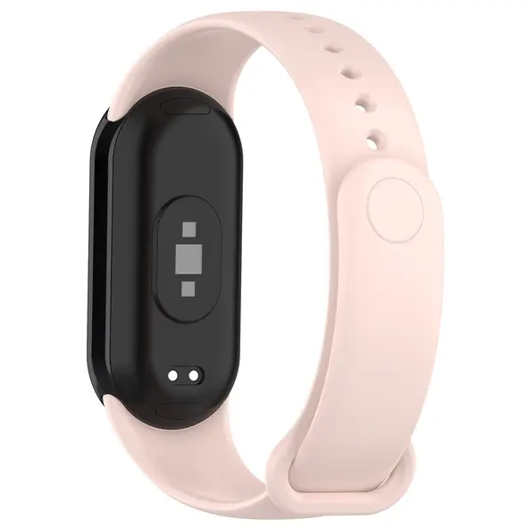 Pasek Bizon Strap Watch Dots do Xiaomi Mi Smart Band 8 jasnoróżowy