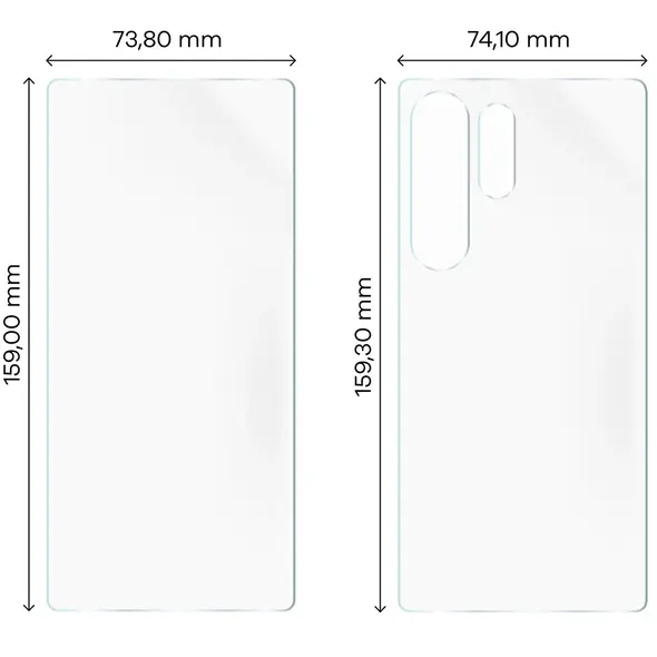 Folia hydrożelowa na tył i przód Bizon Glass Hydrogel Pack do Samsung Galaxy S25 Ultra