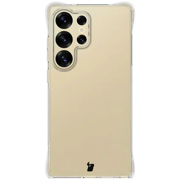 Etui + 2x folia na ekran Bizon Case Clear Pack do Samsung Galaxy S25 Ultra przezroczyste