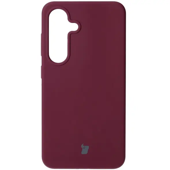 Silikonowe etui Bizon Soft Case do Samsung Galaxy S25 ciemnofioletowe