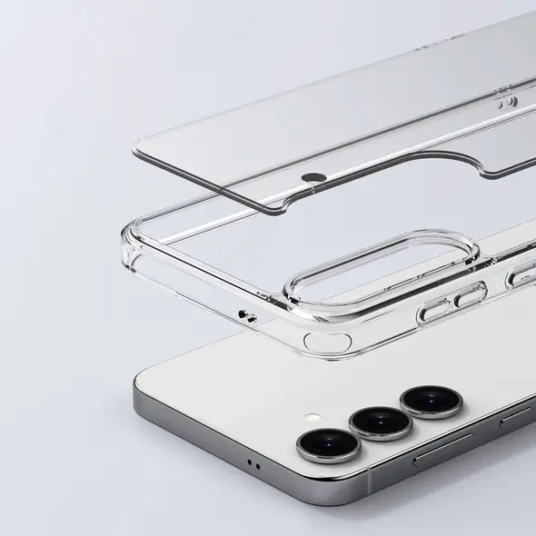 Etui Bizon Case Halo do Samsung Galaxy S25 Plus przezroczyste