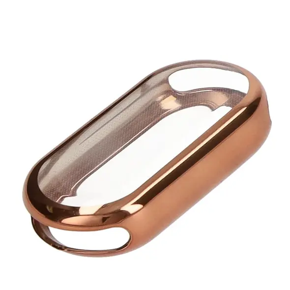 Etui z osłoną ekranu Bizon Case Watch Felipe do Xiaomi Mi Smart Band 8 różowozłote