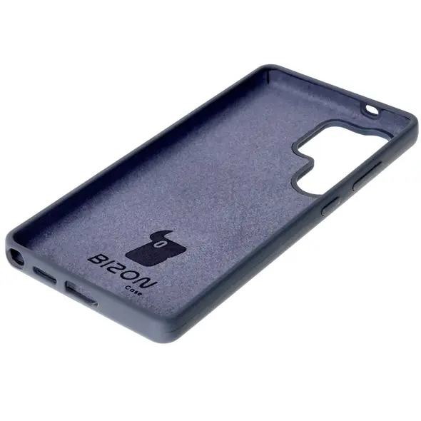 Silikonowe etui Bizon Soft Case do Samsung Galaxy S25 Ultra niebieskie