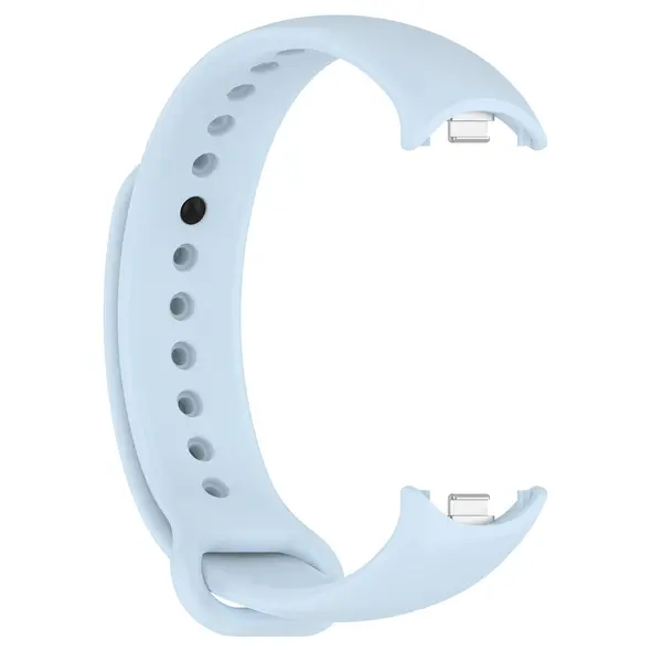 Silikonowy pasek Bizon Strap Watch Silicone do Xiaomi Smart Band 9 / 9 NFC / 8 jasnoniebieski