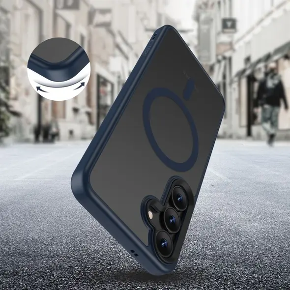 Etui Tech-Protect Magmat MagSafe Galaxy S25 Matte Navy