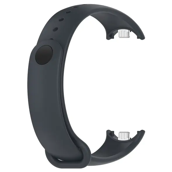 Silikonowy pasek Bizon Strap Watch Silicone do Xiaomi Smart Band 9 / 9 NFC / 8 ciemnoszary